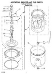 Diagram for 03 - Agitator, Basket And Tub Parts