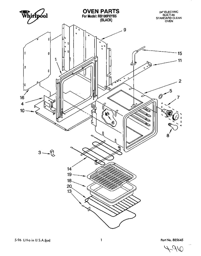 Diagram for RB100PXYB5