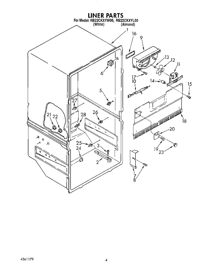 Diagram for RB22CKXYW00