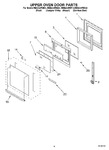 Diagram for 04 - Upper Oven Door Parts