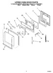 Diagram for 04 - Upper Oven Door Parts