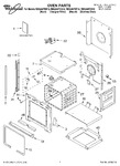 Diagram for 01 - Oven Parts