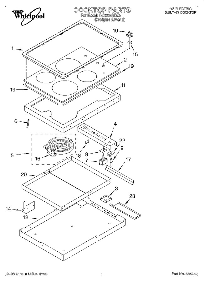 Diagram for RC8600XDZ2