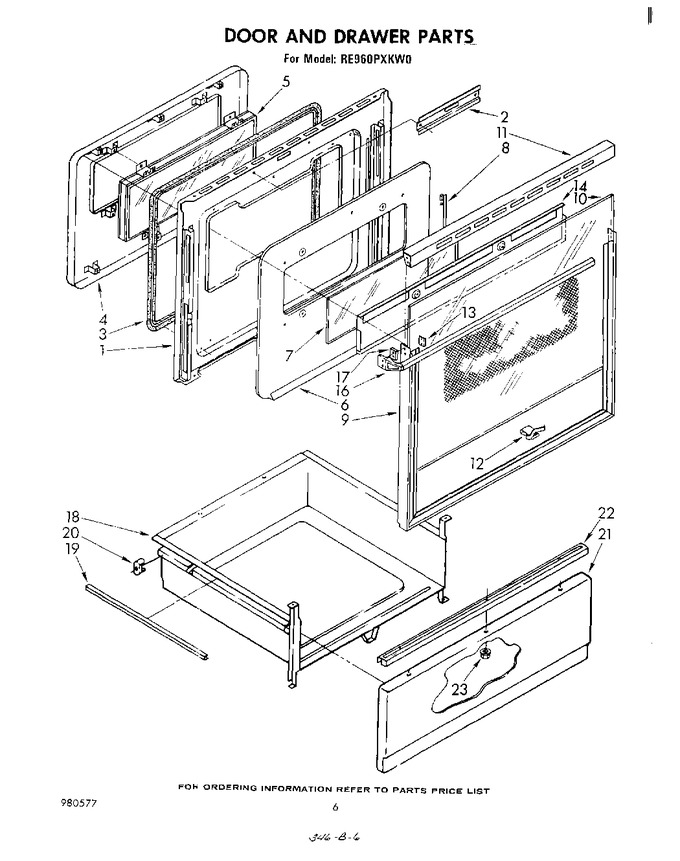 Diagram for RE960PXKW0