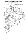 Diagram for 05 - Upper Oven Door And Element