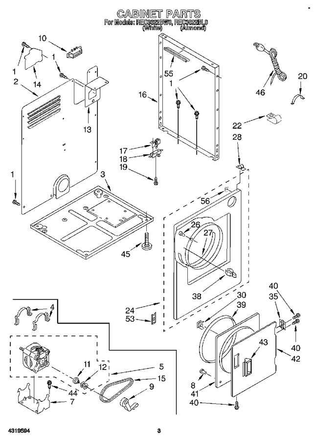 Diagram for REC3622BW0