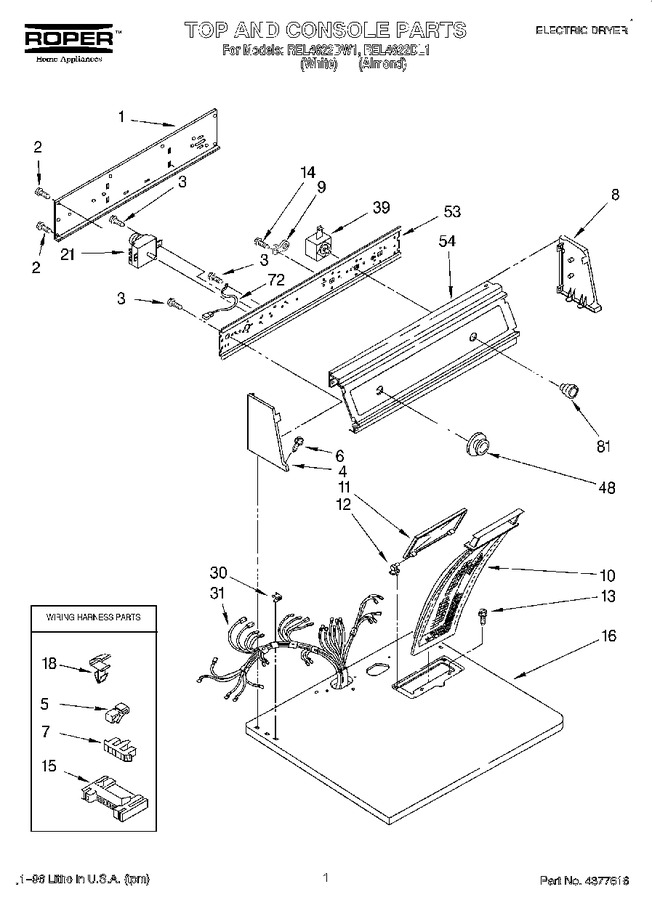 Diagram for REL4622DW1