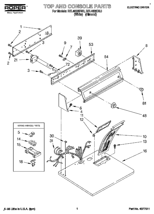 Diagram for REL4632DL0