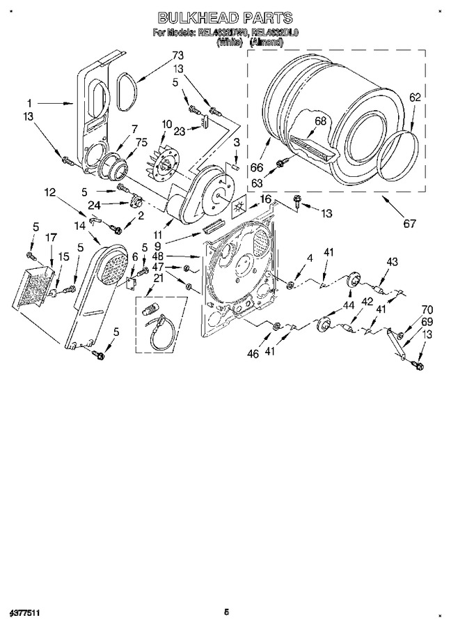 Diagram for REL4632DW0