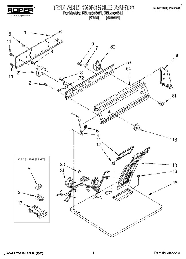 Diagram for REL4634BW1