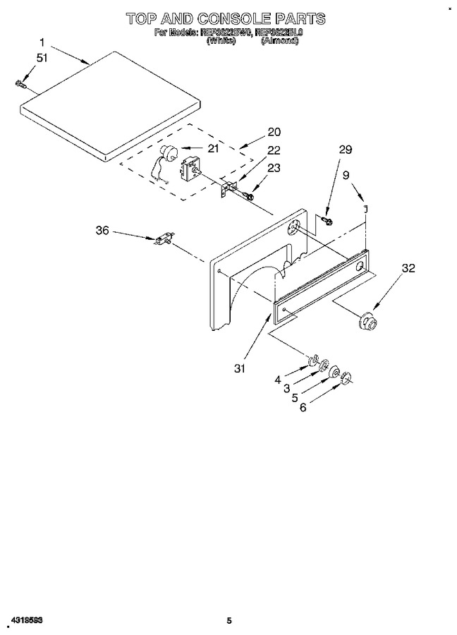 Diagram for REP3622BW0