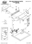 Diagram for 01 - Top And Console Parts