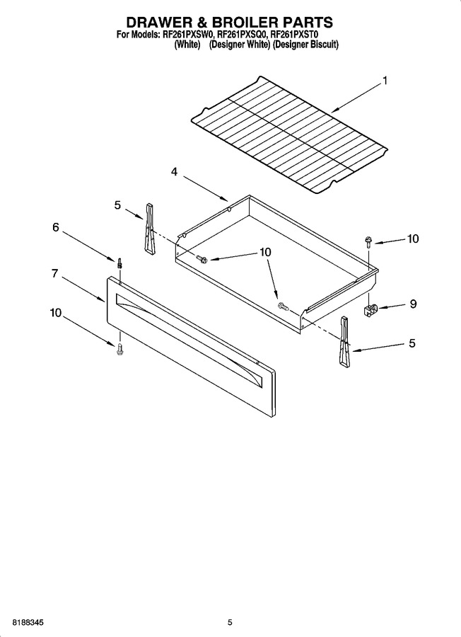 Diagram for RF261PXST0