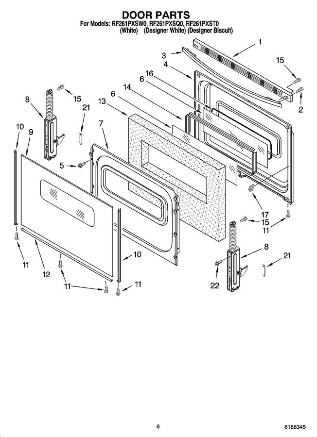 Diagram for RF261PXSW0