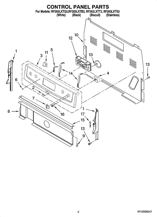 Diagram for RF263LXTS3