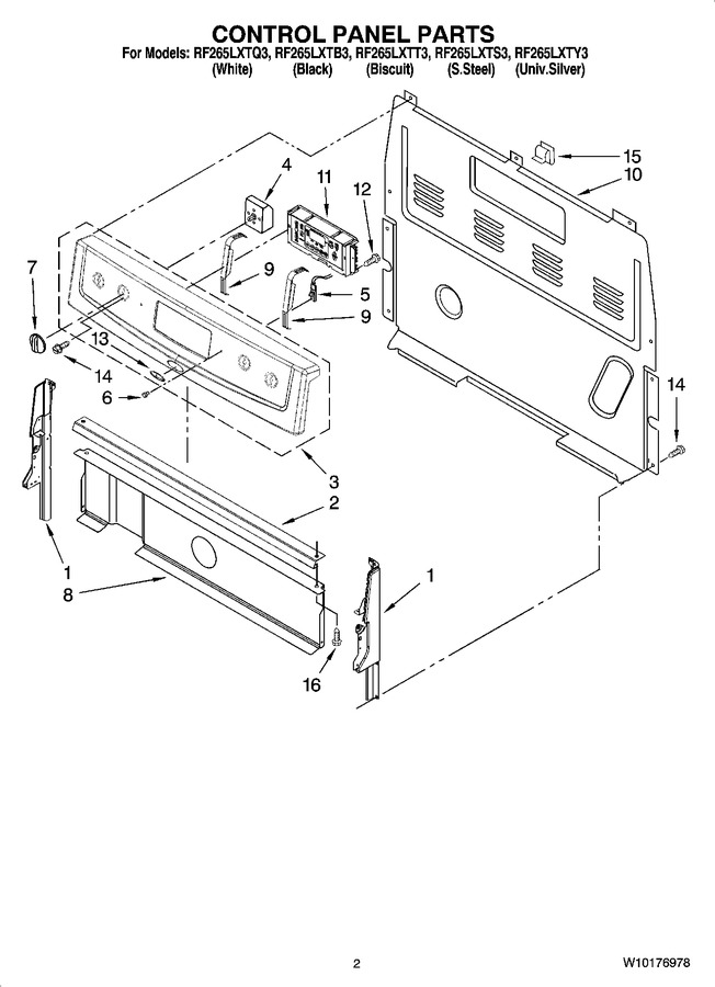 Diagram for RF265LXTS3