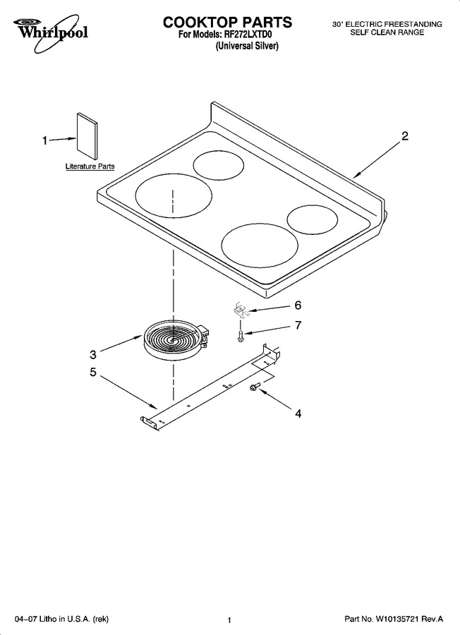 Diagram for RF272LXTD0