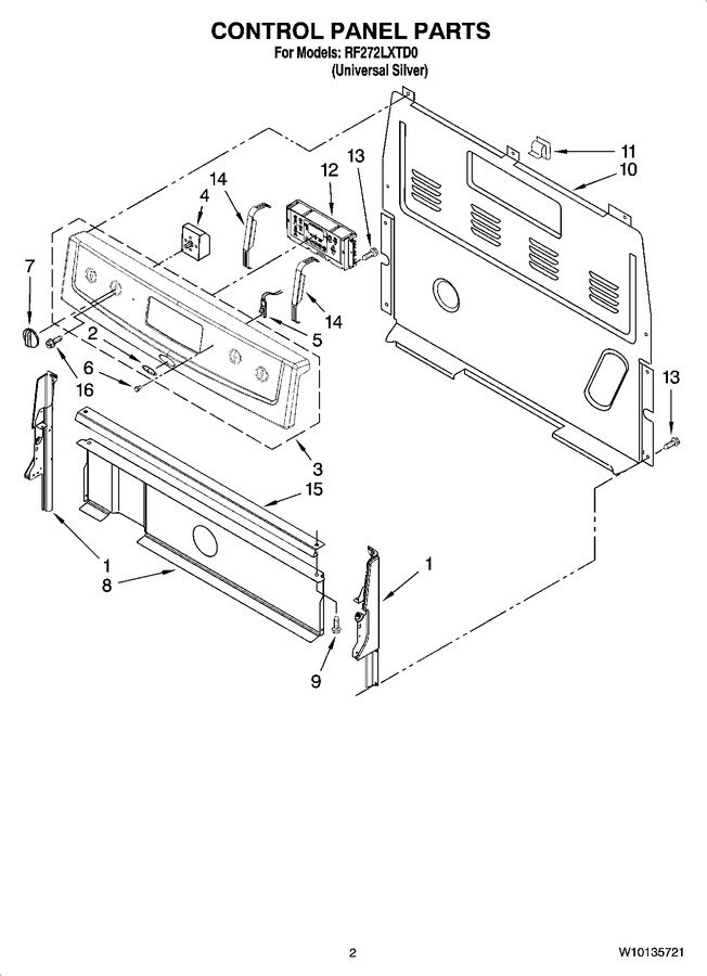 Diagram for RF272LXTD0