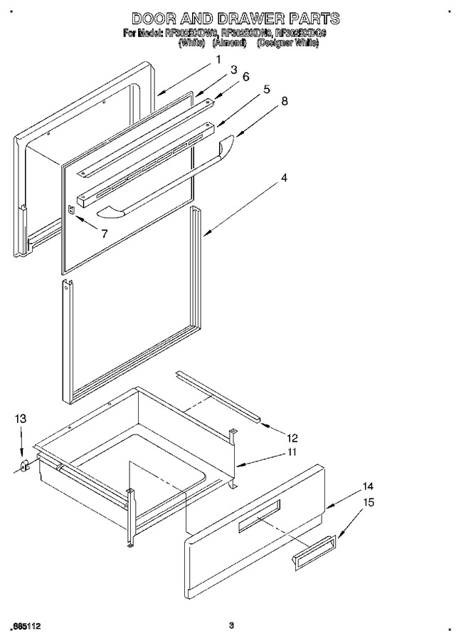 Diagram for RF302BXDN0