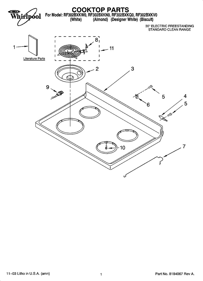 Diagram for RF302BXKW0