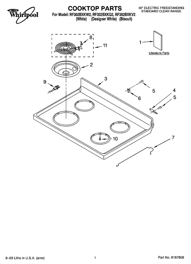 Diagram for RF302BXKW2