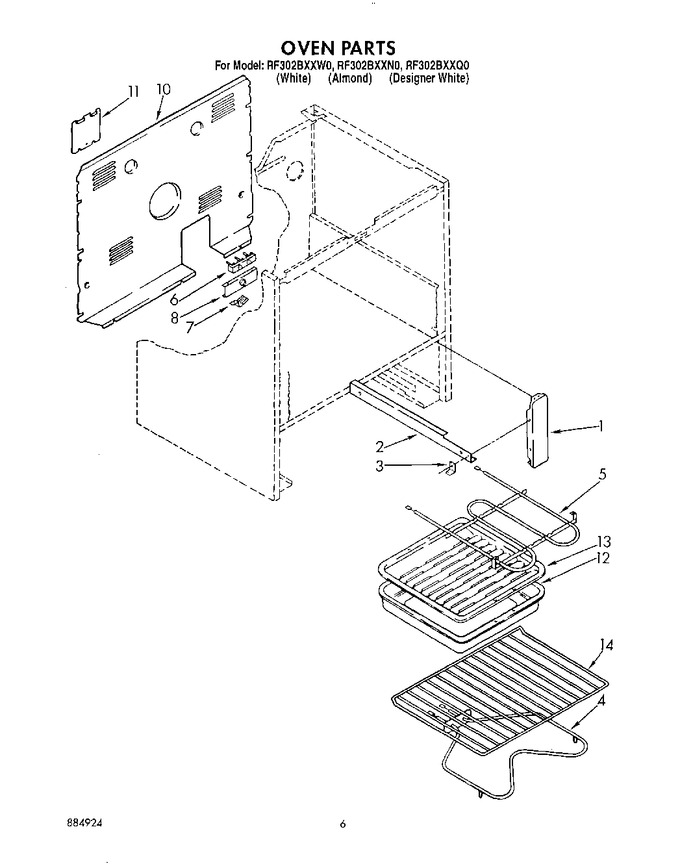 Diagram for RF302BXXW0