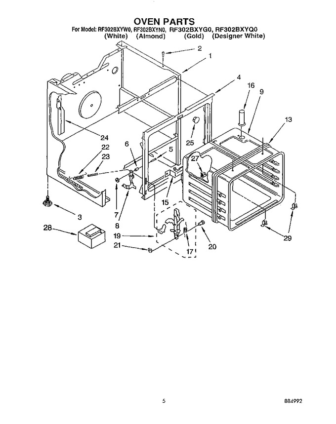 Diagram for RF302BXYW0