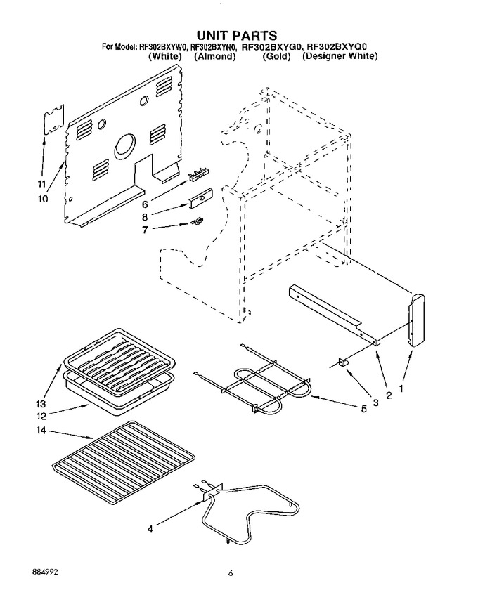 Diagram for RF302BXYG0