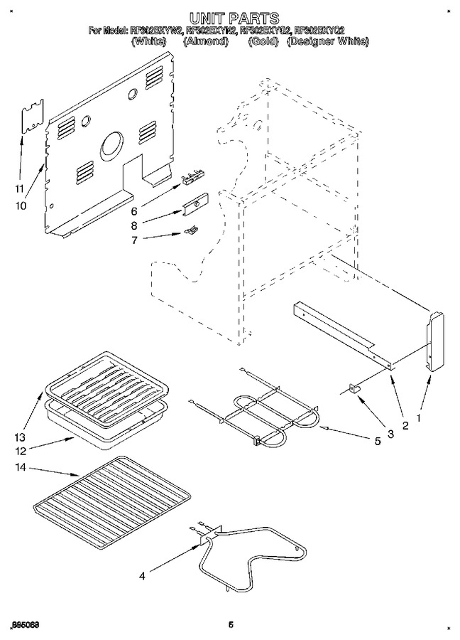 Diagram for RF302BXYW2