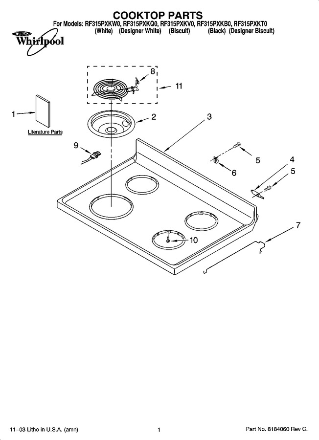 Diagram for RF315PXKW0