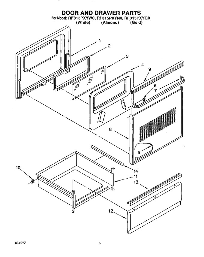 Diagram for RF315PXYG0