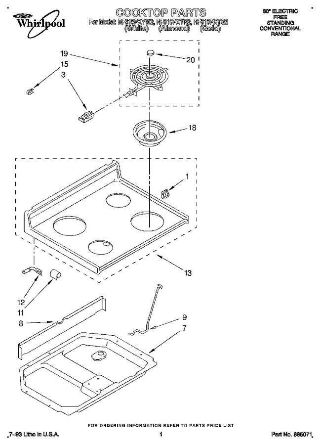 Diagram for RF315PXYN2