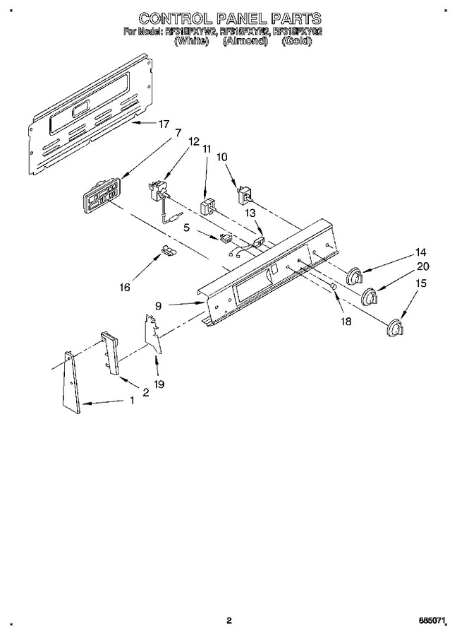 Diagram for RF315PXYW2