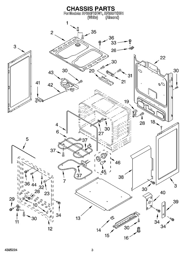 Diagram for RF350PXHW1