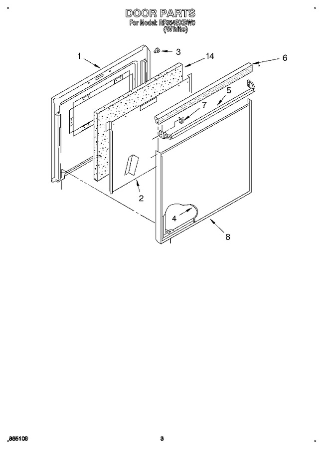 Diagram for RF354BXBW0