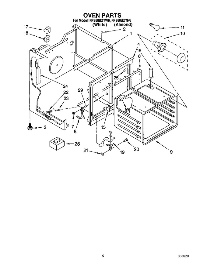 Diagram for RF360BXYW0