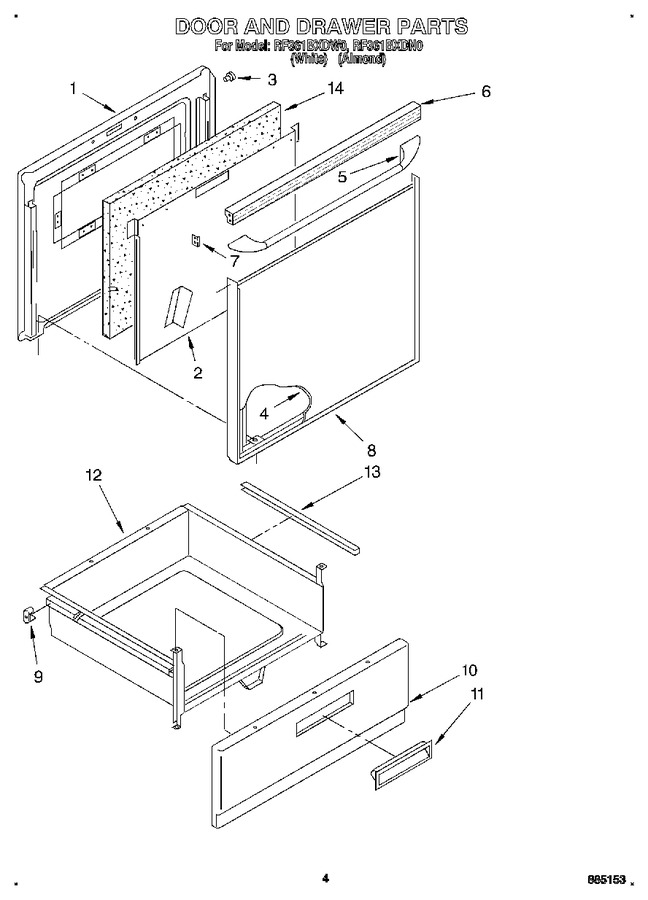 Diagram for RF361BXDW0