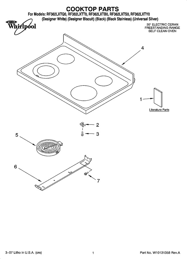 Diagram for RF362LXTT0