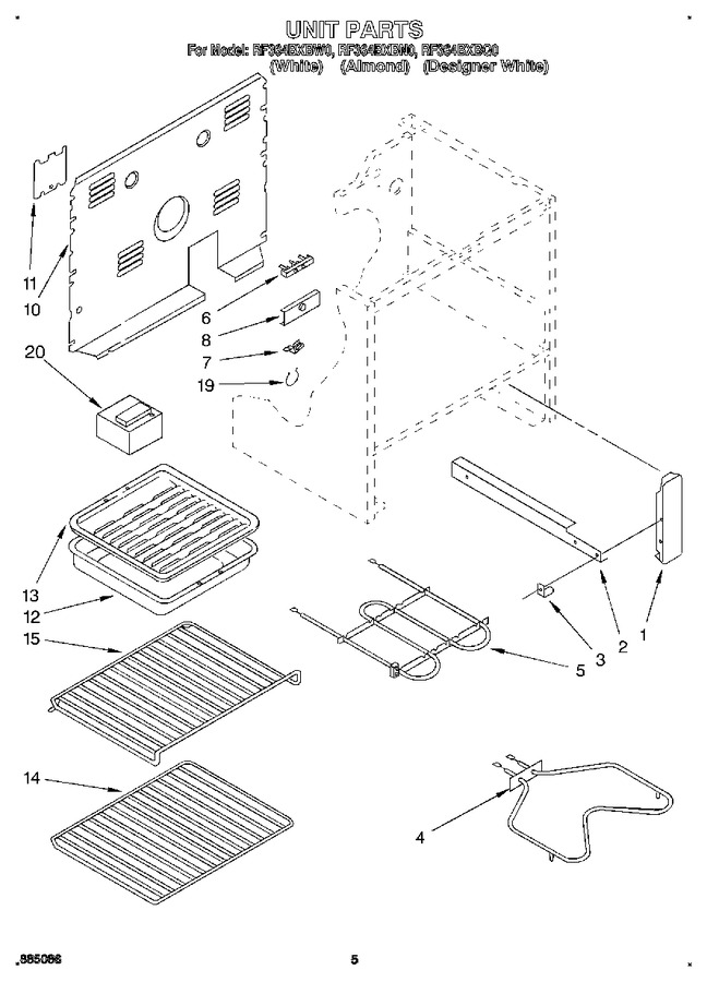 Diagram for RF364BXBW0