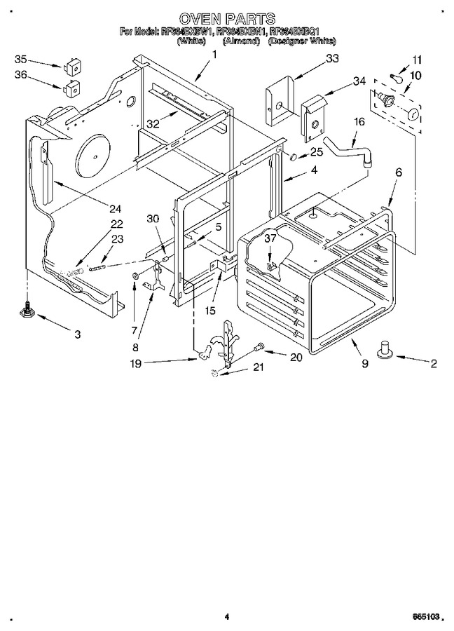 Diagram for RF364BXBN1