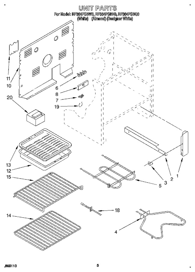 Diagram for RF364PSBQ0