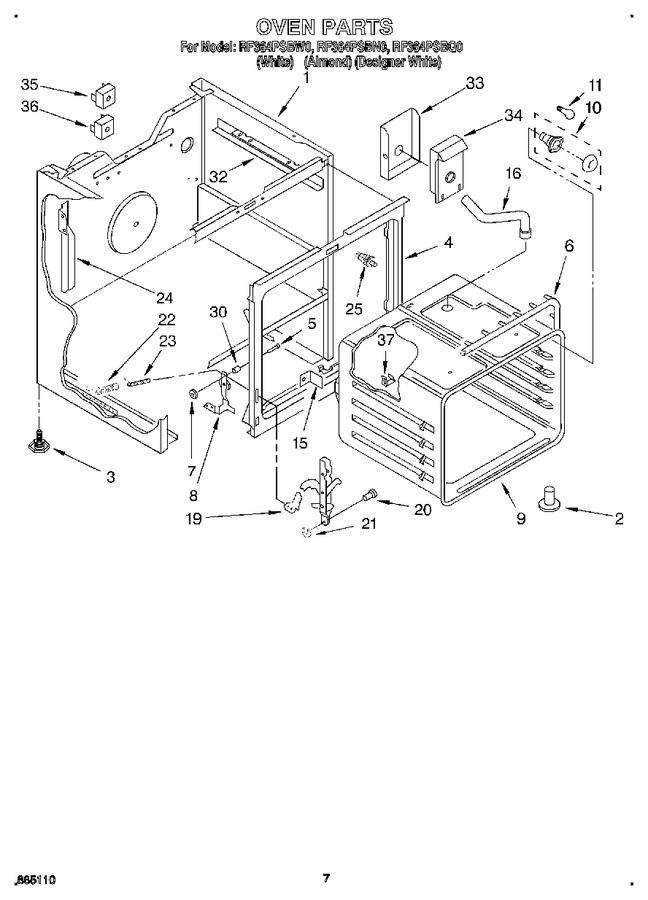 Diagram for RF364PSBQ0