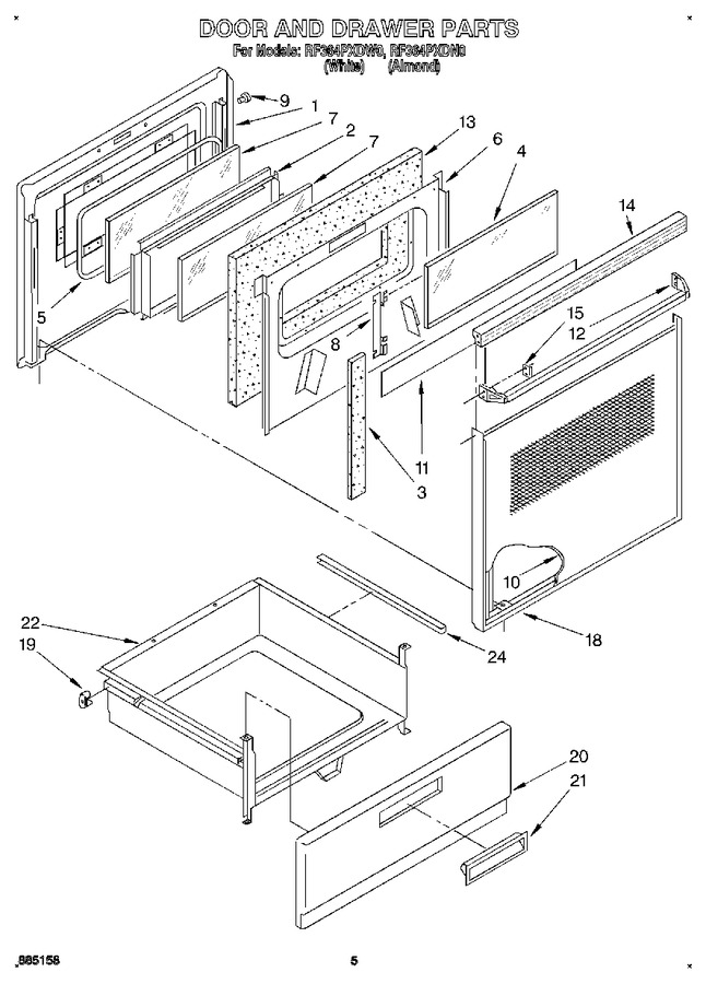 Diagram for RF364PXDW0