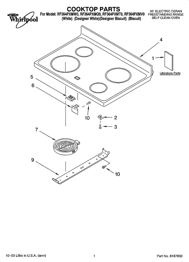 Diagram for RF364PXMV0