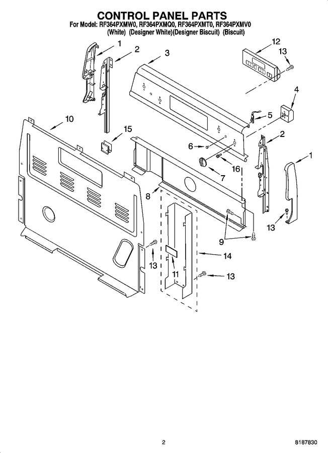 Diagram for RF364PXMW0