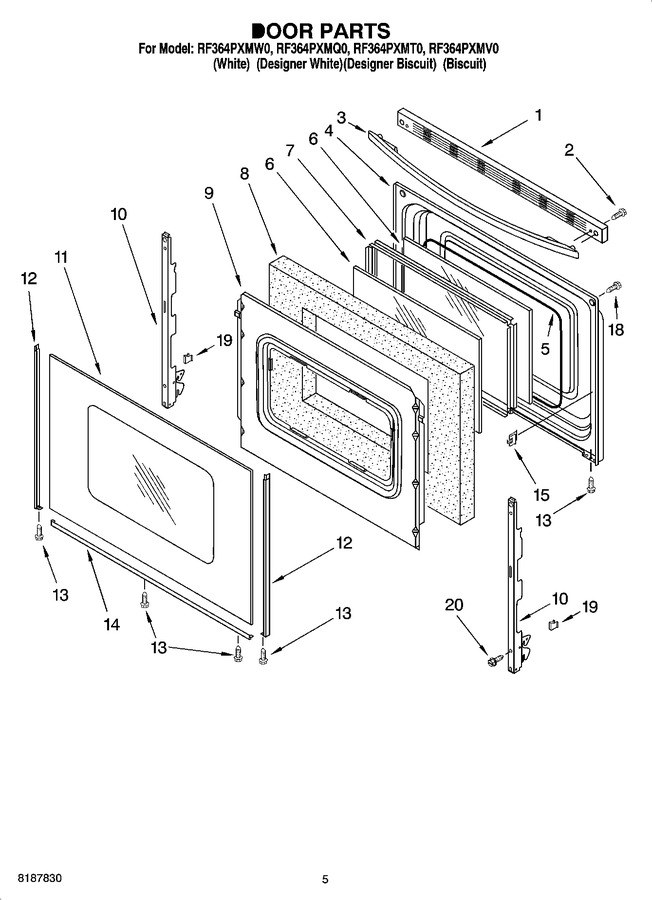 Diagram for RF364PXMV0