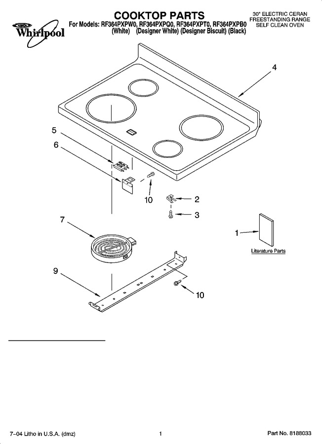 Diagram for RF364PXPQ0