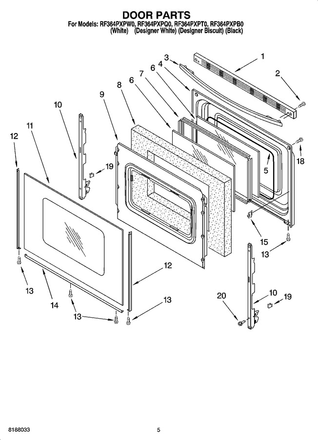 Diagram for RF364PXPW0