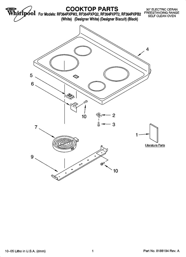 Diagram for RF364PXPQ2