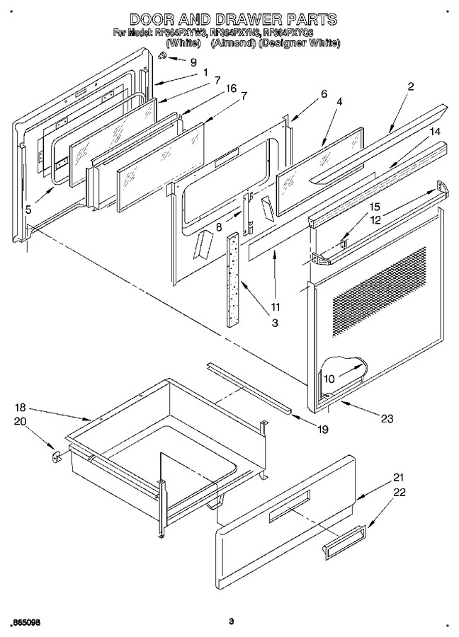 Diagram for RF364PXYW3